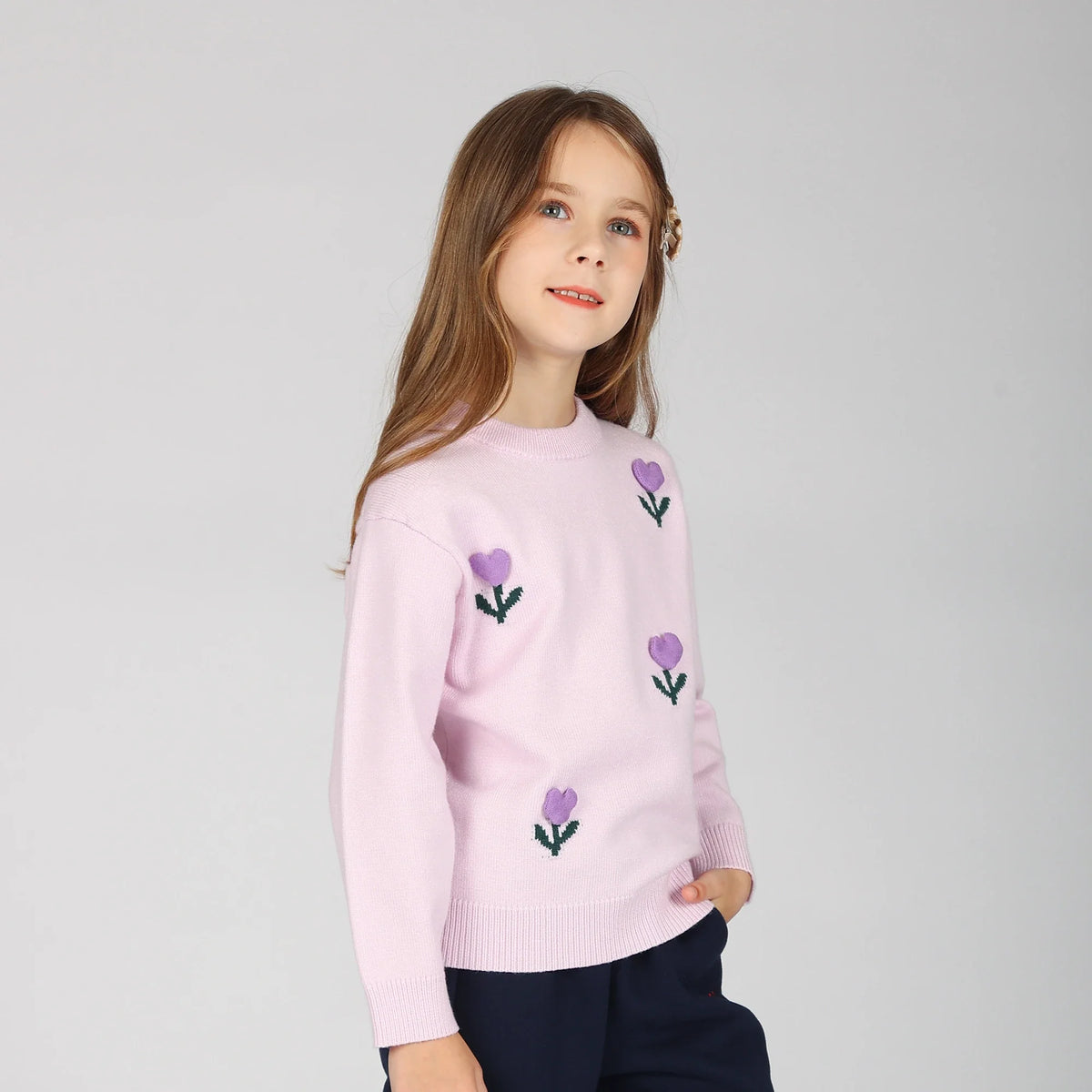 sweater-for-girls-6943003028 Light Purple image