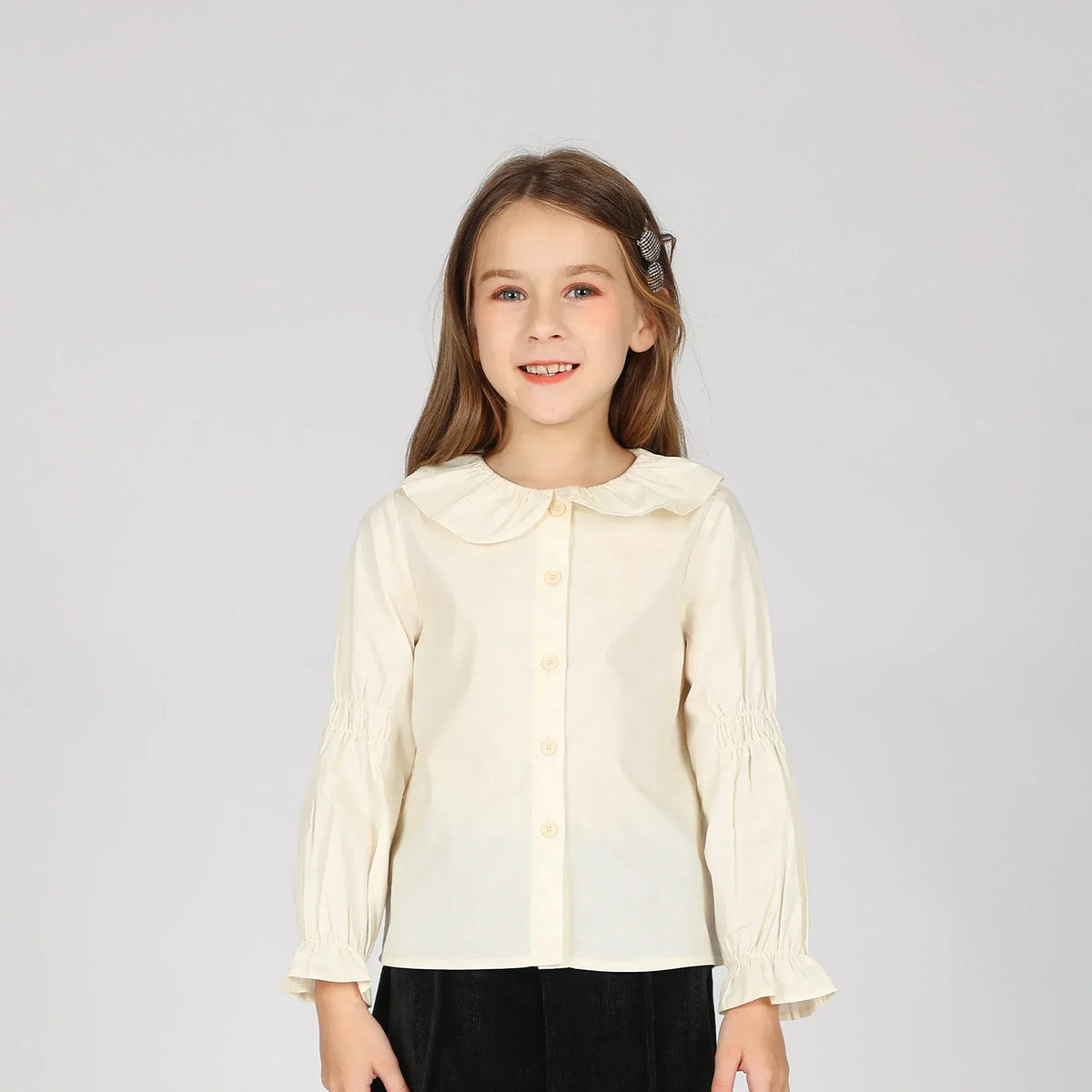 100 | 3Y Off White 100 | 3Y,38.6,68.2,35.6,- Shirt for Girls Image