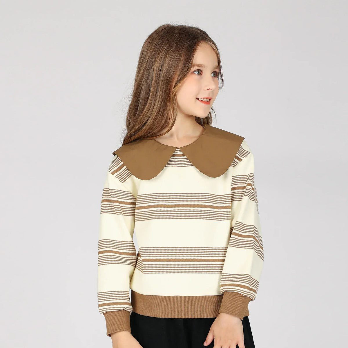 Beige Pullover for Girls Image