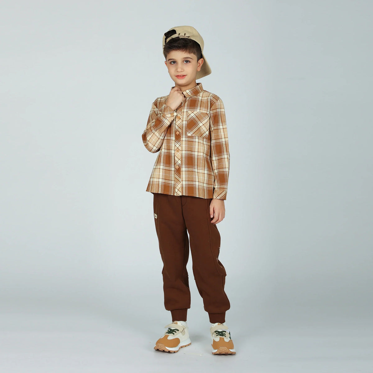 Shirt for Boys 120 | 6-7Y Coffee 120 | 6-7Y,51.5,81.6,41.9, Image