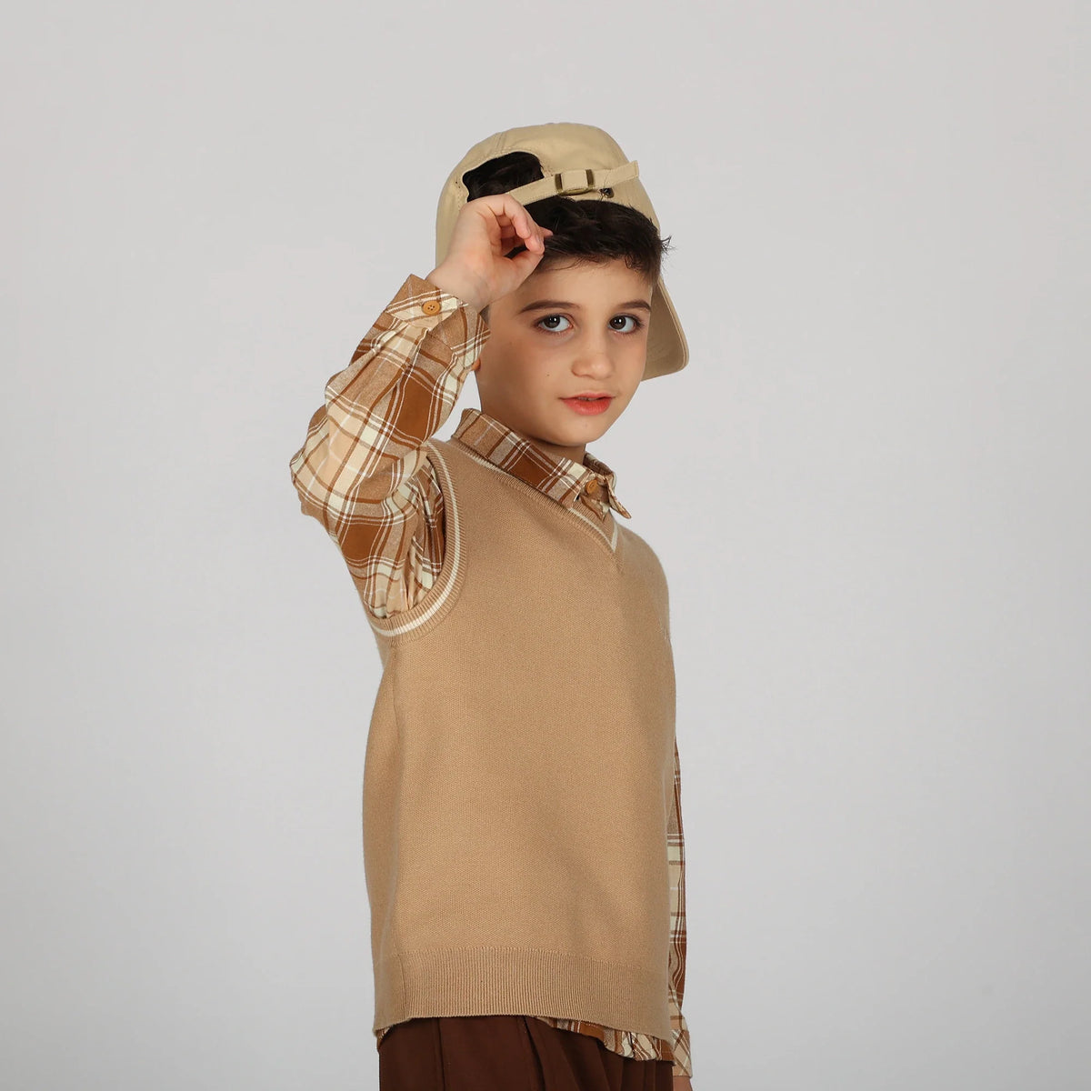 waistcoat-for-boys-6943003073 Khaki image