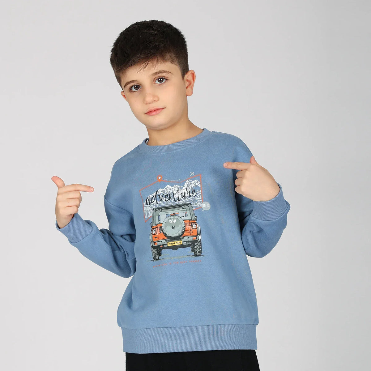 Blue Pullover for Boys Image