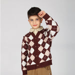 Sweater for Boys Coffee Image