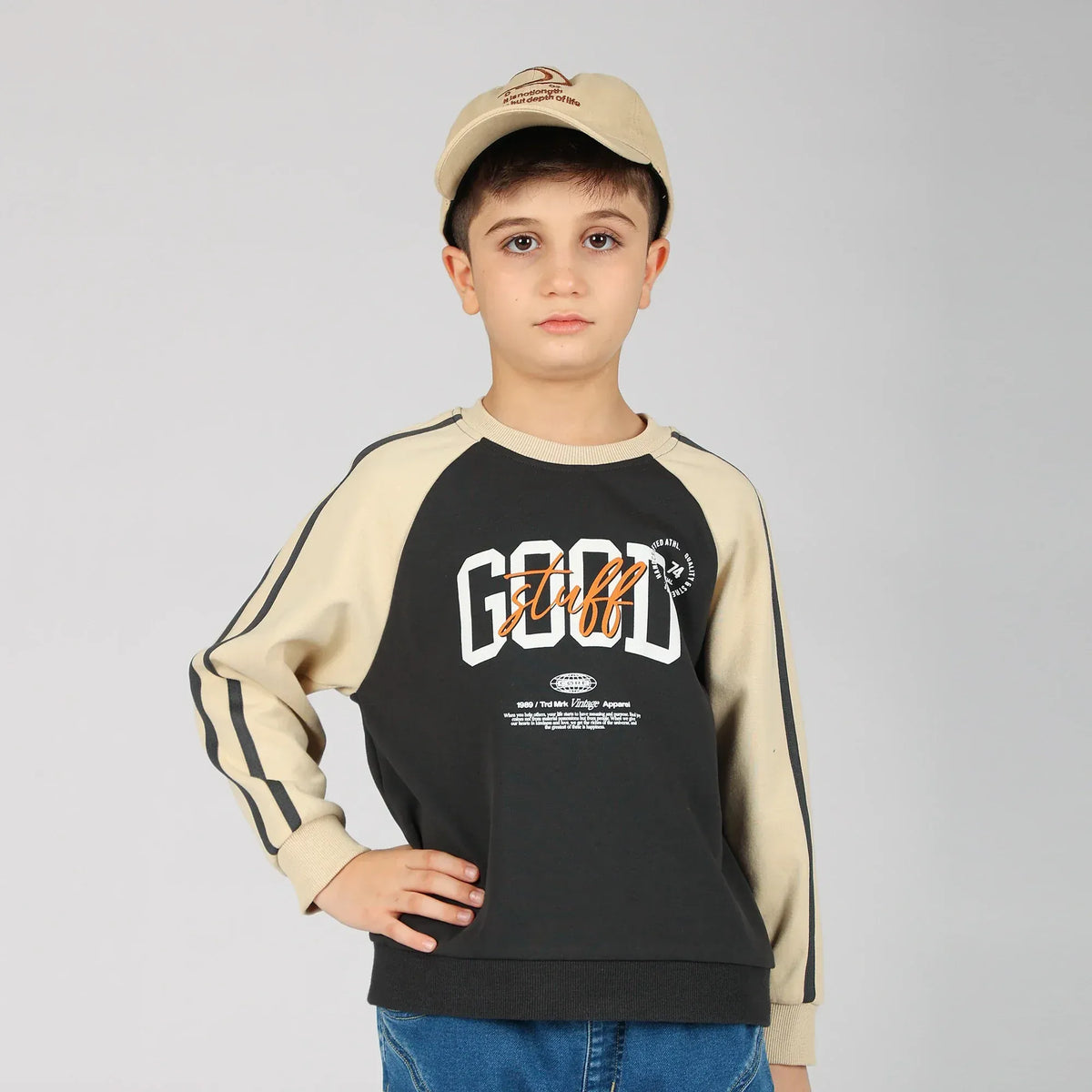 Black Pullover for Boys Image