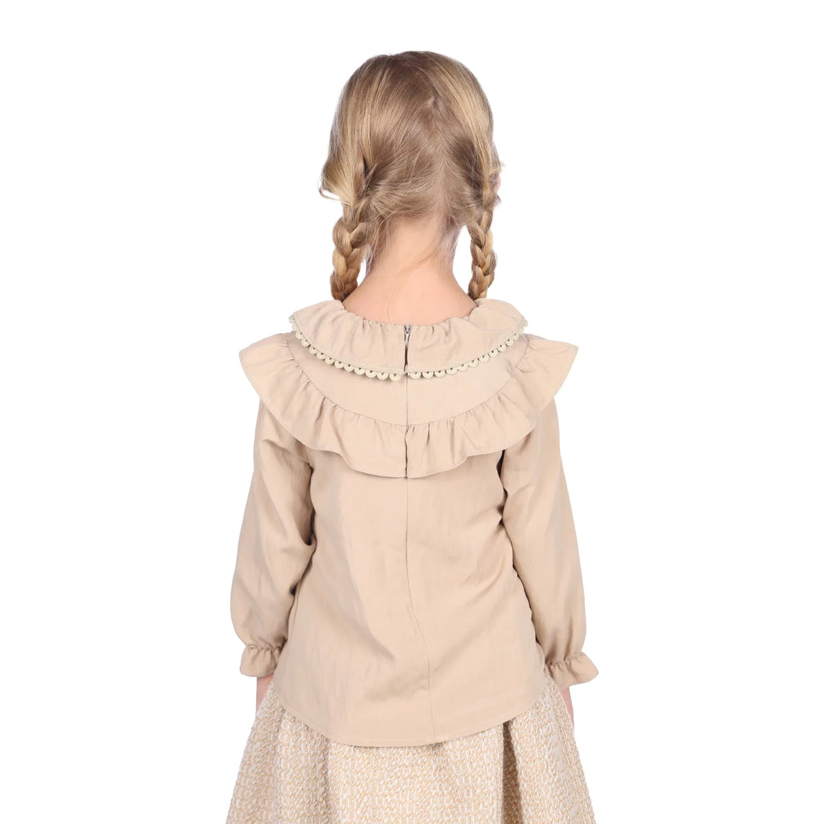 blouse-for-girls-6943004016 Dark Beige image