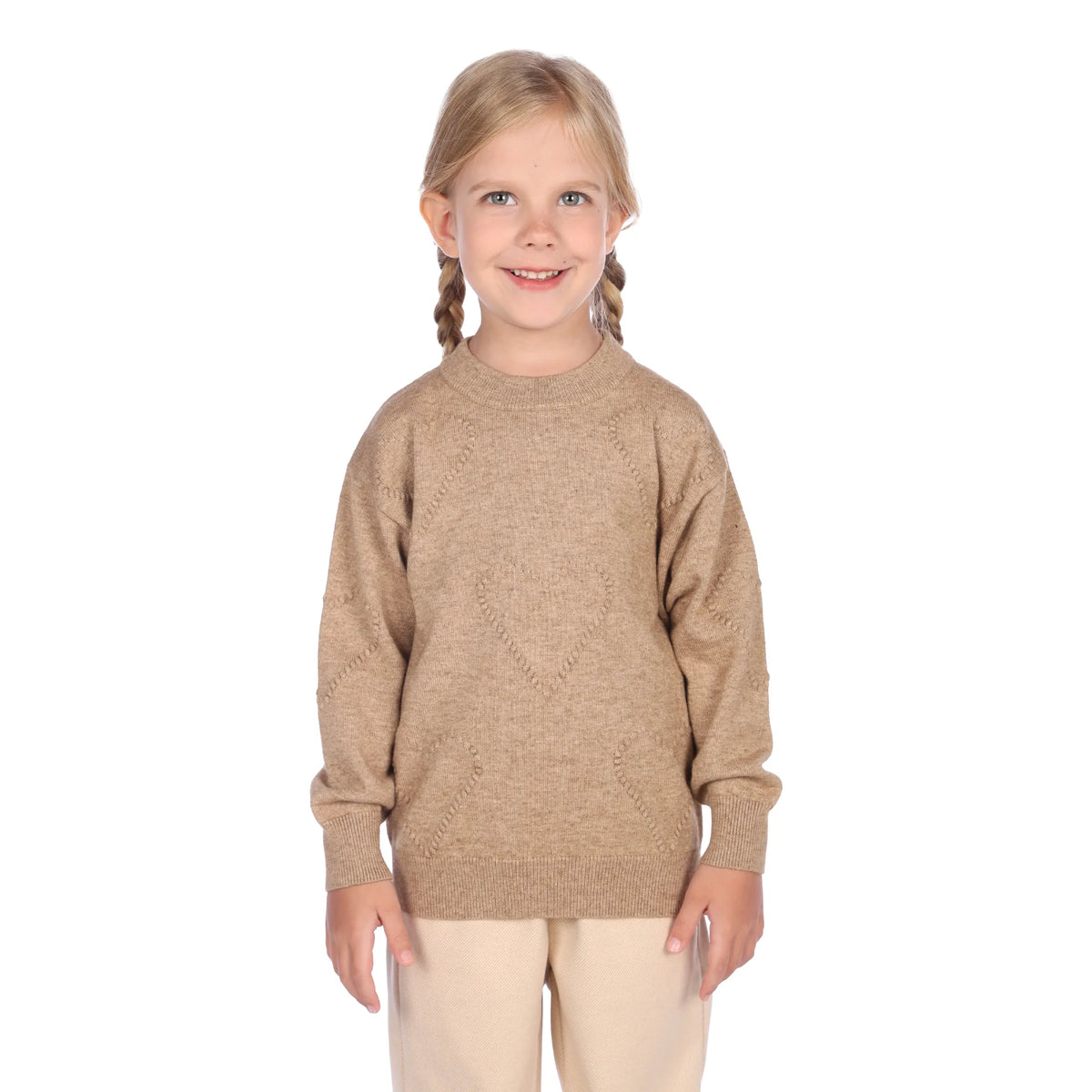 sweater-for-girls-6943004019 Dark Khaki image