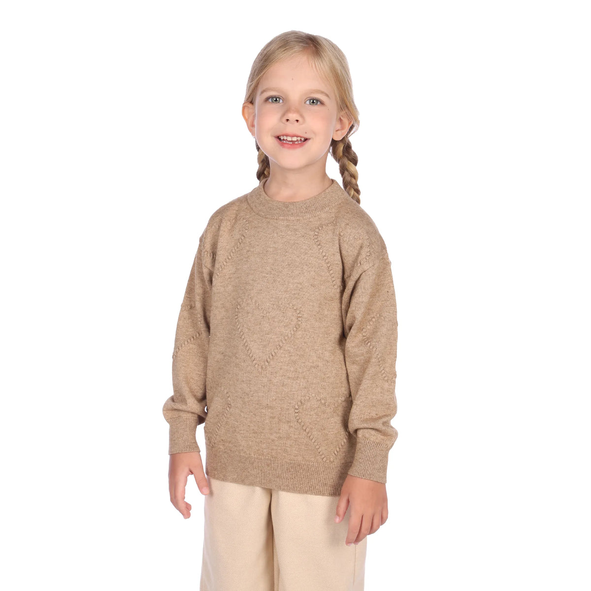 sweater-for-girls-6943004019 Dark Khaki image