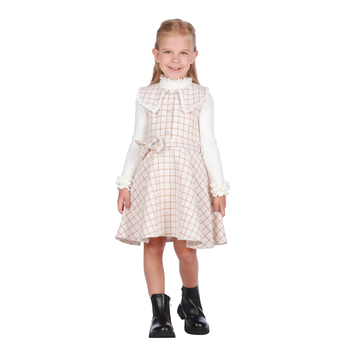 dress-for-girls-6943004026 Beige Orange image