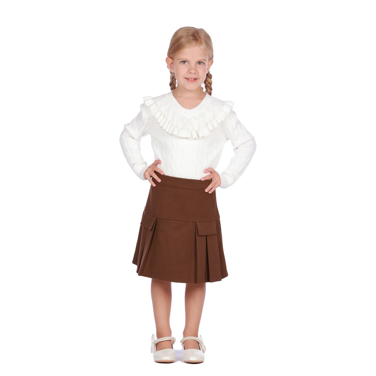 skirt-for-girls-6943004035 Brown image