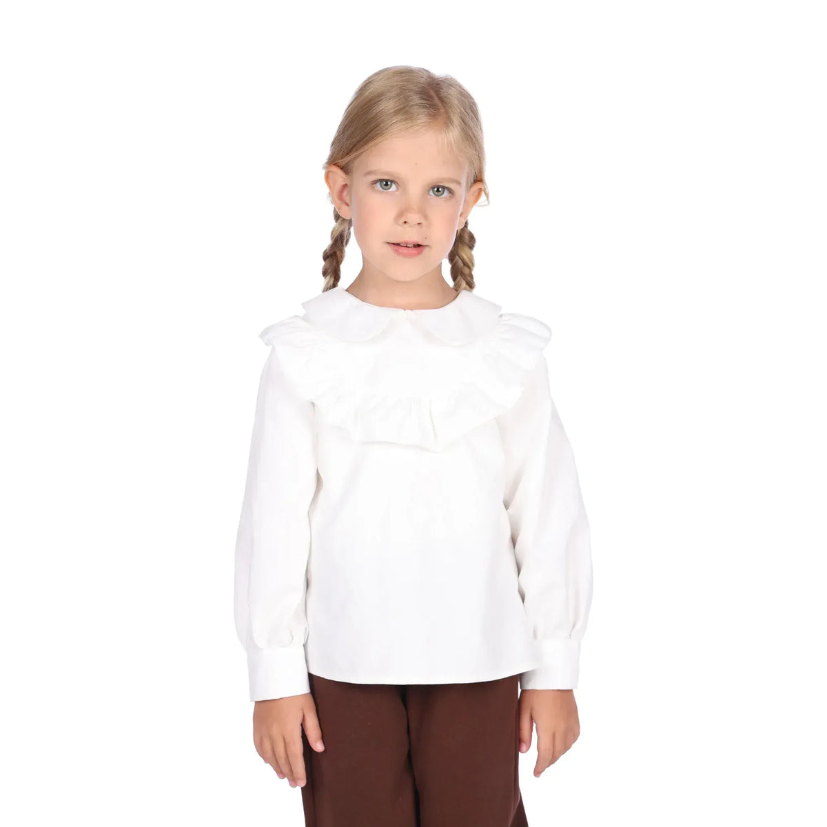 100 | 3Y Off White 100 | 3Y,38.5,58,34,- Blouse for Girls Image