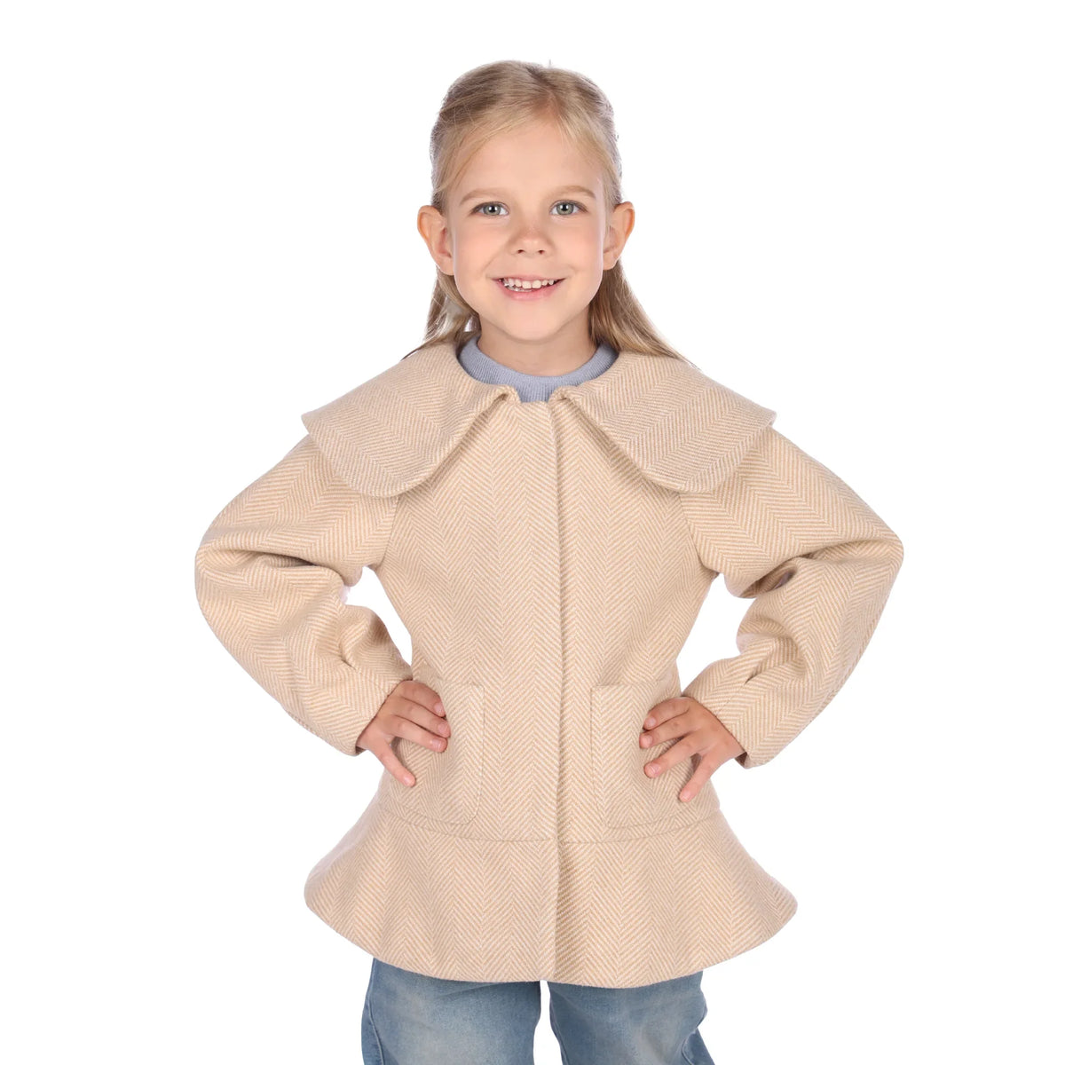 jacket-for-girls-6943004043 Dark Beige image