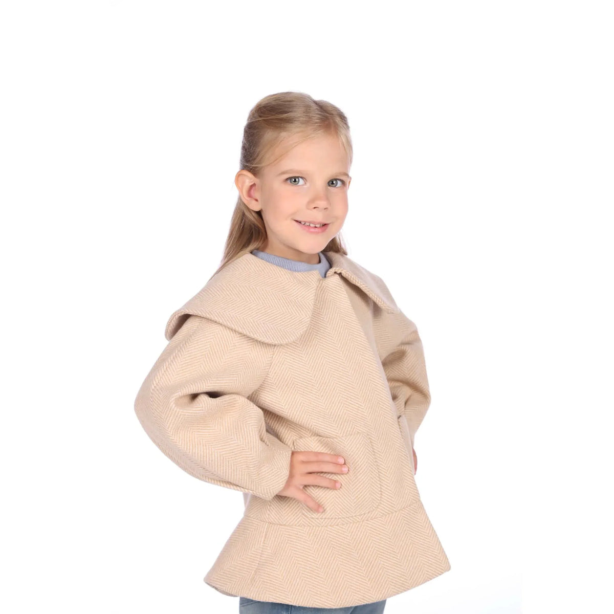 jacket-for-girls-6943004043 Dark Beige image