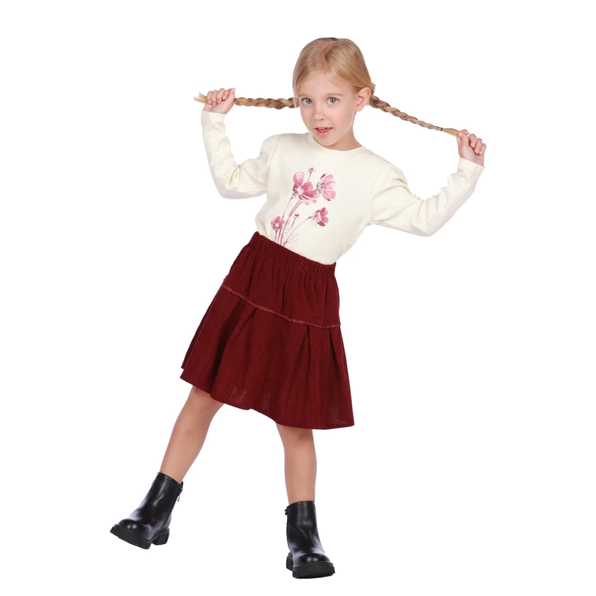 skirt-for-girls-6943004061 Maroon image