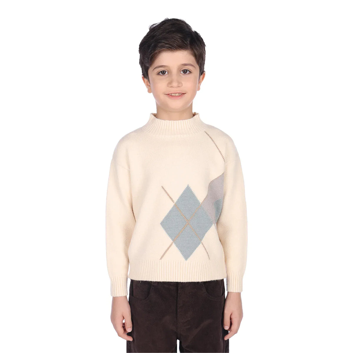 100 | 3Y Dark Beige 100 | 3Y,38,70,32,- Sweater for Boys Image