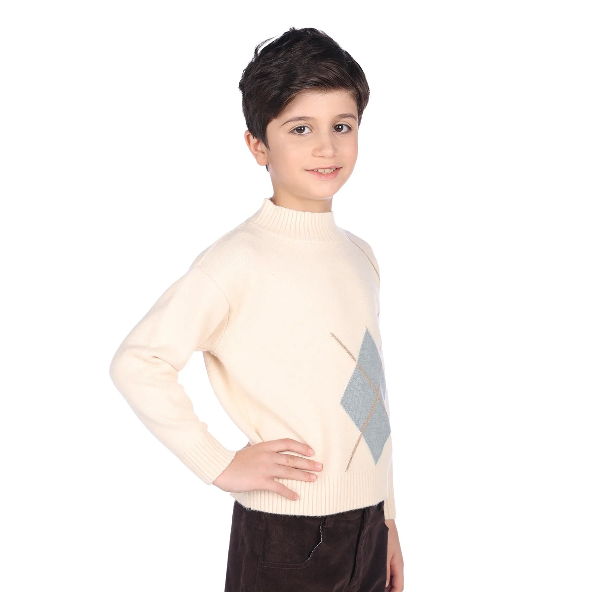 sweater-for-boys-6943004068 Dark Beige image