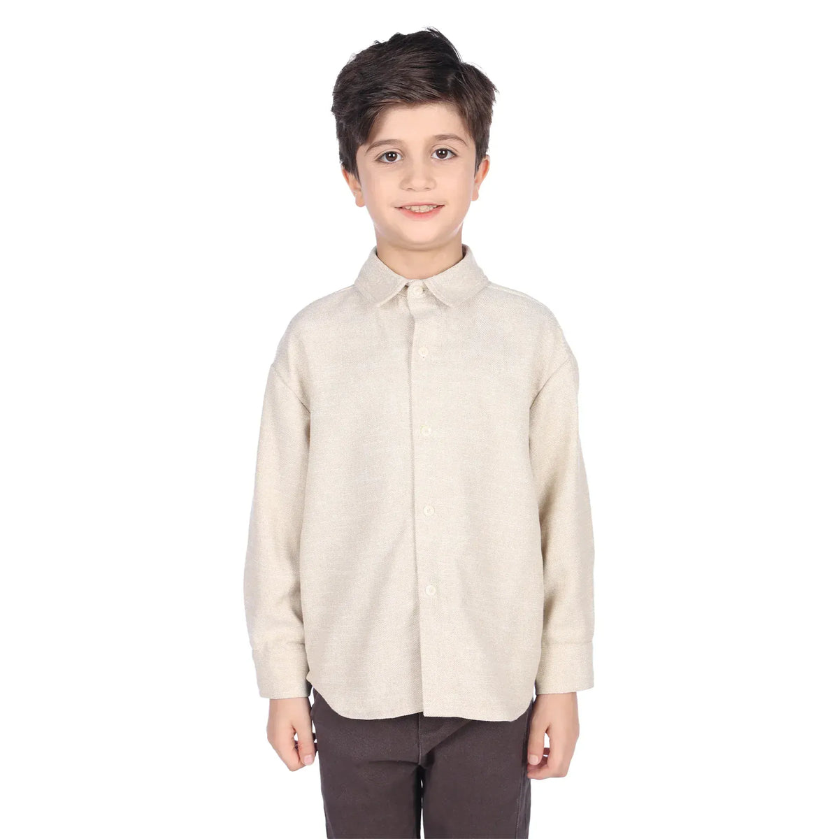 Beige Shirt for Boys Image