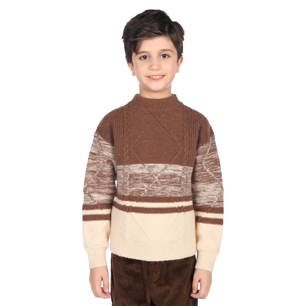 100 | 3Y Coffee 100 | 3Y,38,68,33,- Sweater for Boys Image