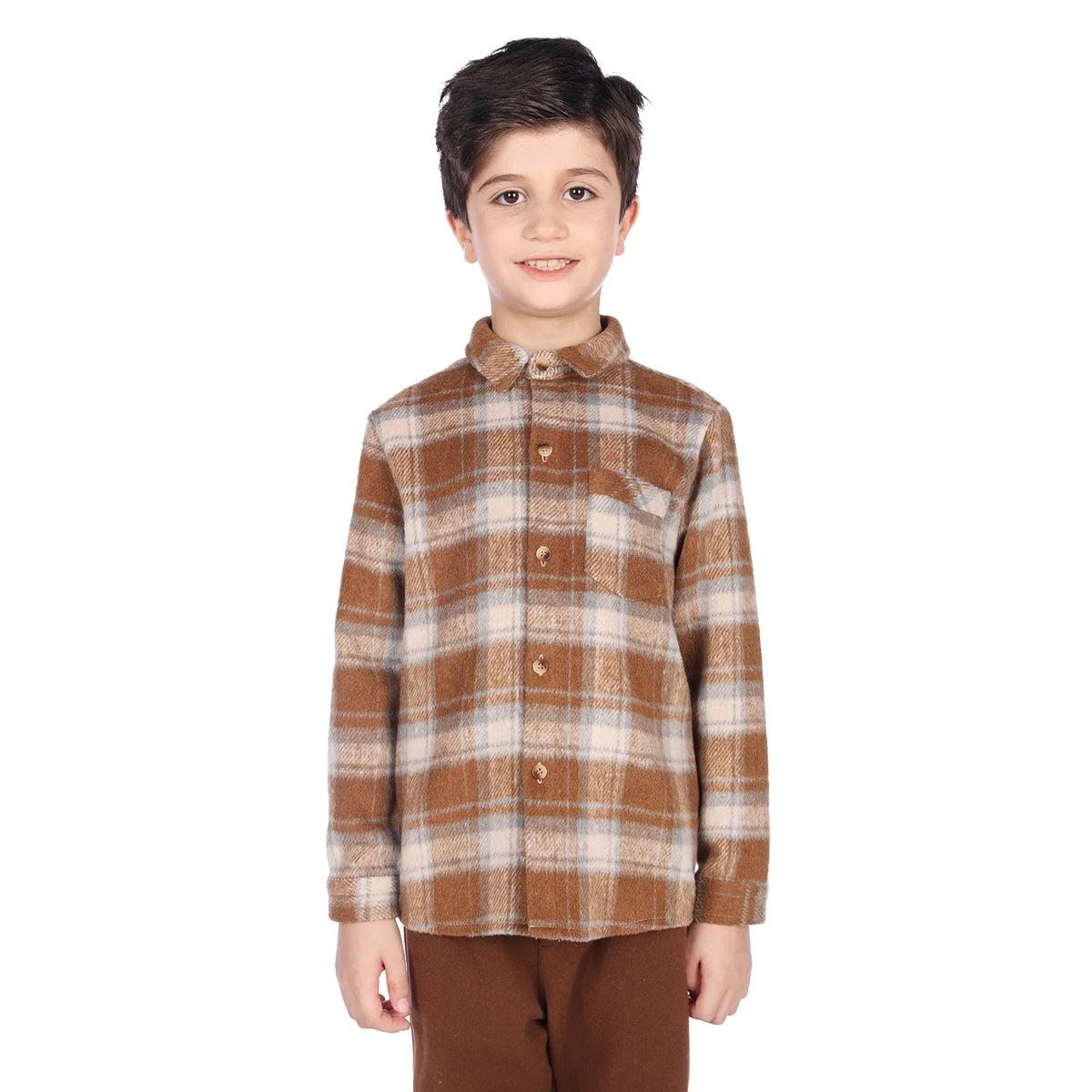 Shirt for Boys 100 | 3Y Khaki 100 | 3Y,43,68,35, Image