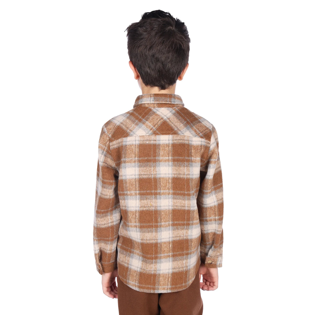 Shirt for Boys 110 | 4-5Y Khaki 110 | 4-5Y,46.5,72,38.5, Image