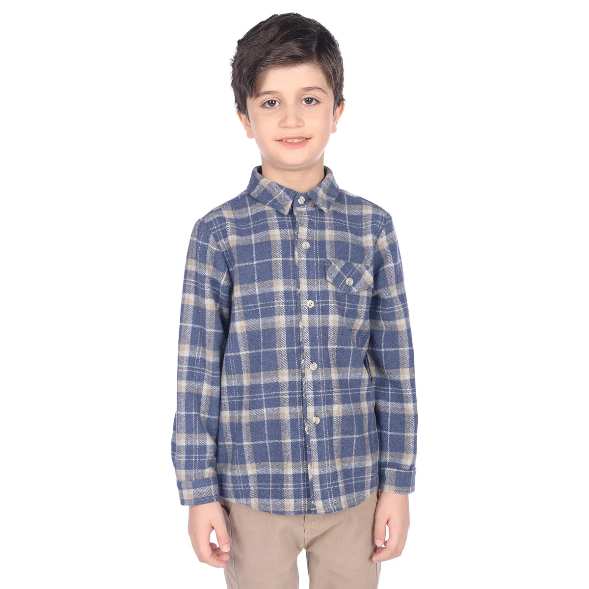 Shirt for Boys 100 | 3Y Gray Blue 100 | 3Y,43,66,35, Image