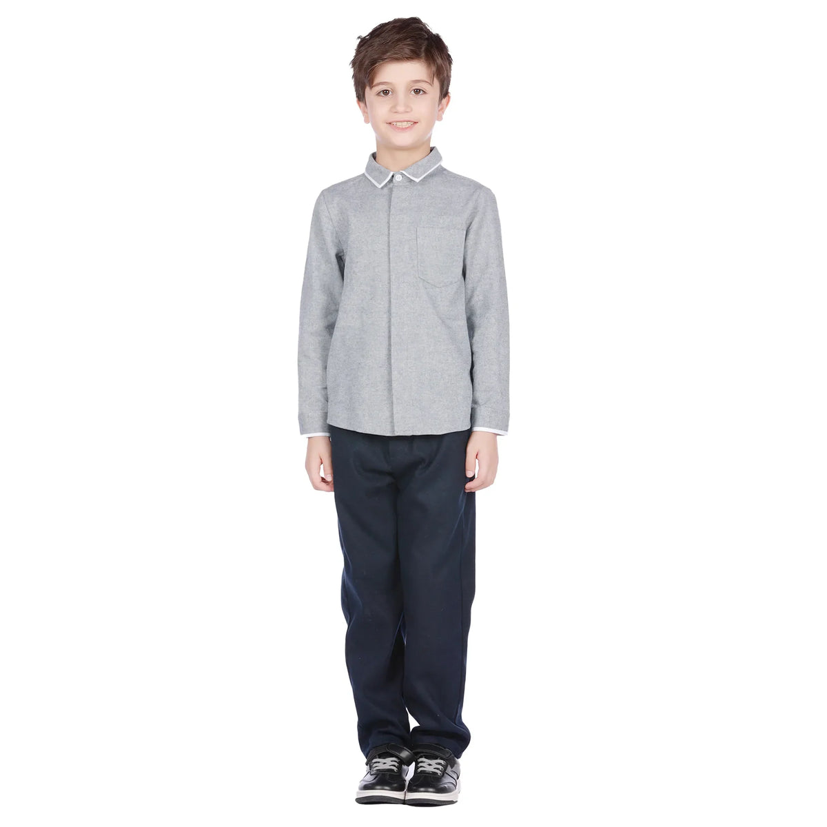 Shirt for Boys 120 | 6-7Y Gray Blue 120 | 6-7Y,50,74,42, Image