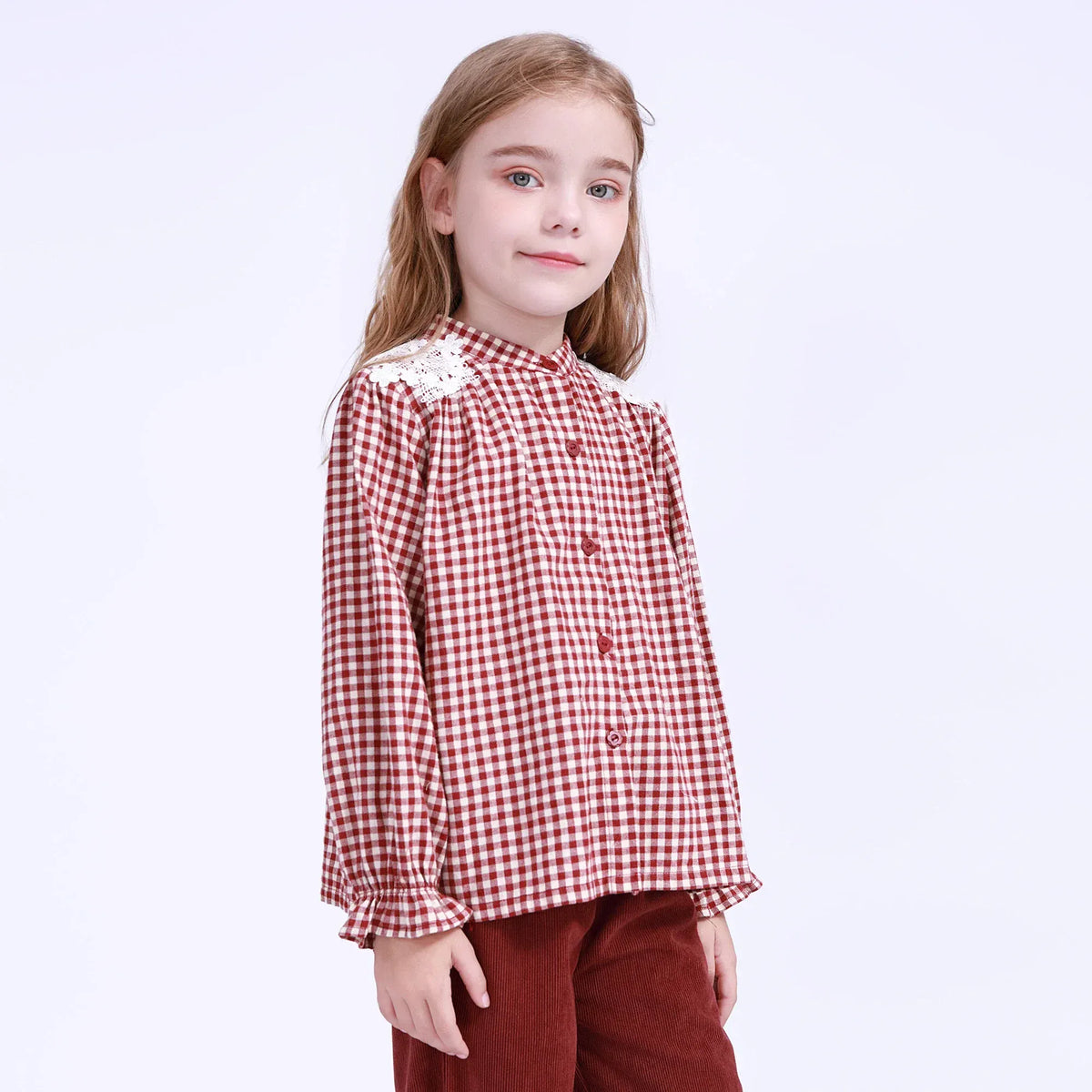 Checked Shirt for Girls Image