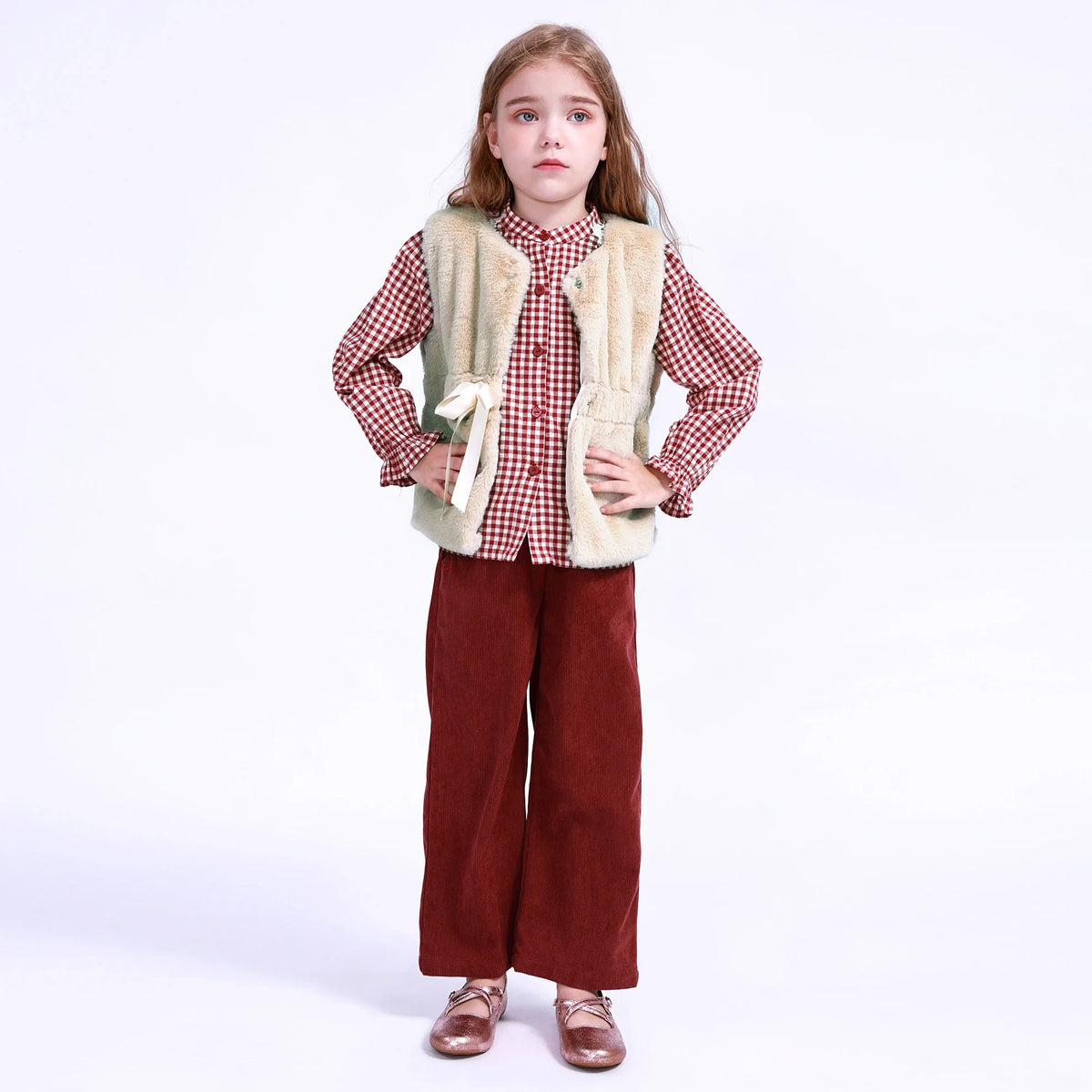 solid-waistcoat-for-girls-6943015047 image