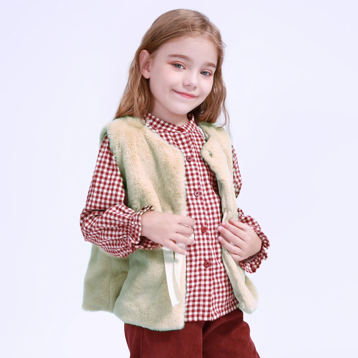 solid-waistcoat-for-girls-6943015047 image