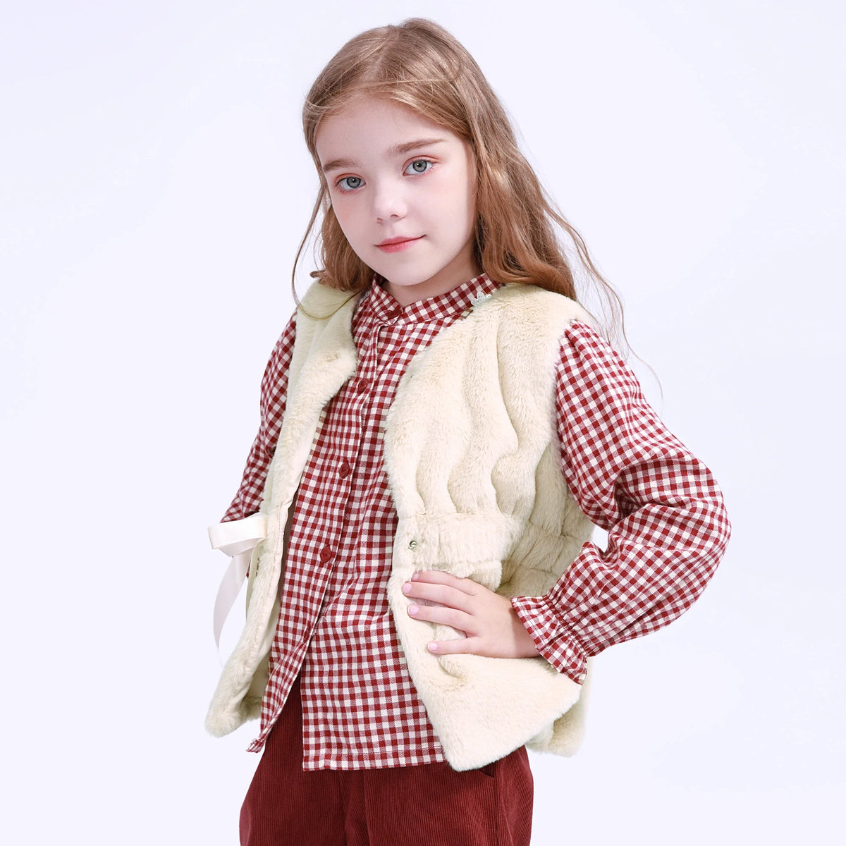 solid-waistcoat-for-girls-6943015047 image