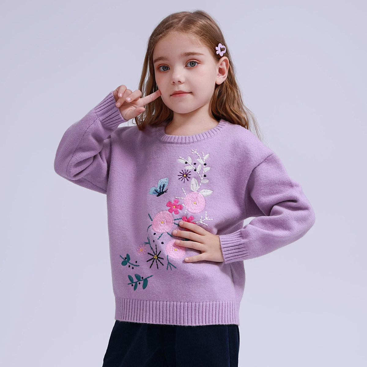 floral-sweater-for-girls-6943015059 image