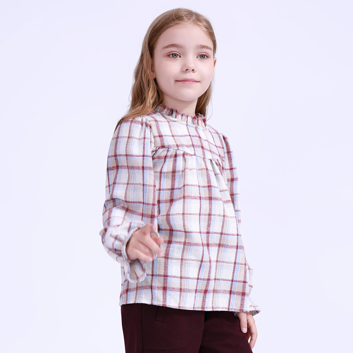 checked-blouse-for-girls-6943015065 image