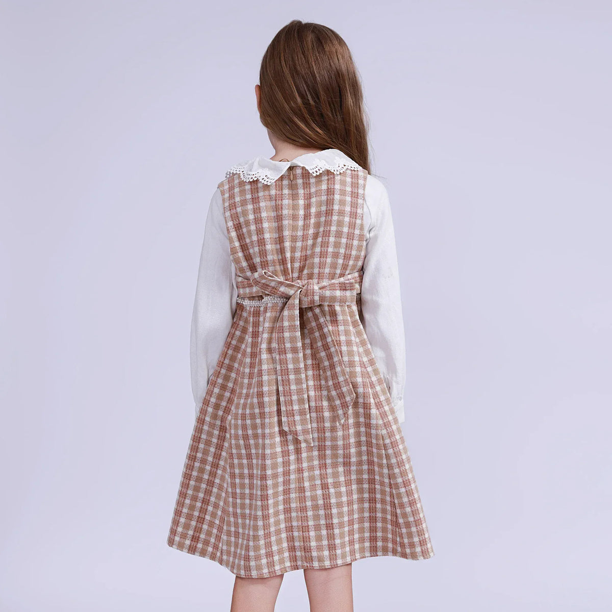 Checked Dress for Girls Image