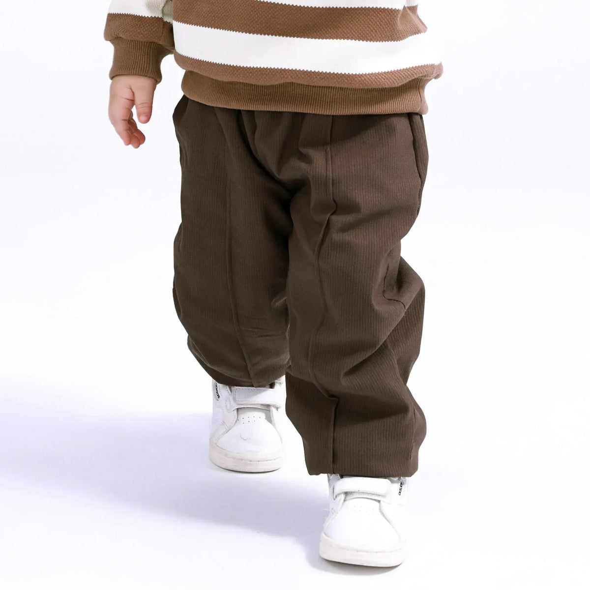 62 | 3-6M Dark Brown 62 | 3-6M,37,41,- Plain Pants for Baby Boy Image
