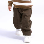 62 | 3-6M Dark Brown 62 | 3-6M,37,41,- Plain Pants for Baby Boy Image