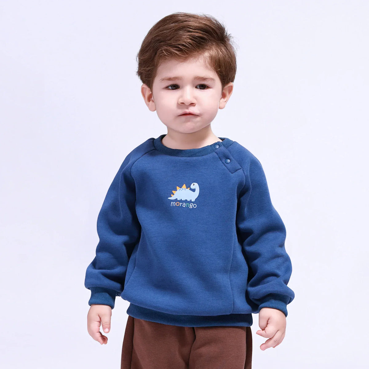 Navy Printed Pullover for Baby Boy Image