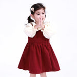 Maroon Plain Dress for Baby Girl Image