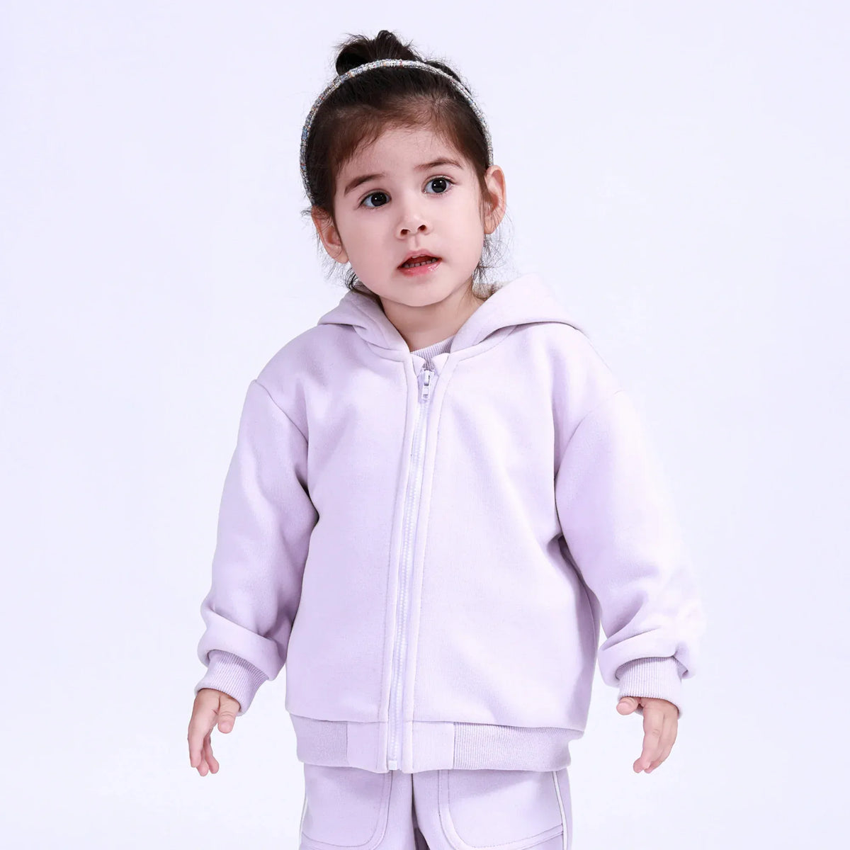 62 | 3-6M Light Purple 62 | 3-6M,31.5,56.4,21.8,- Embroidery Jacket for Baby Girl Image