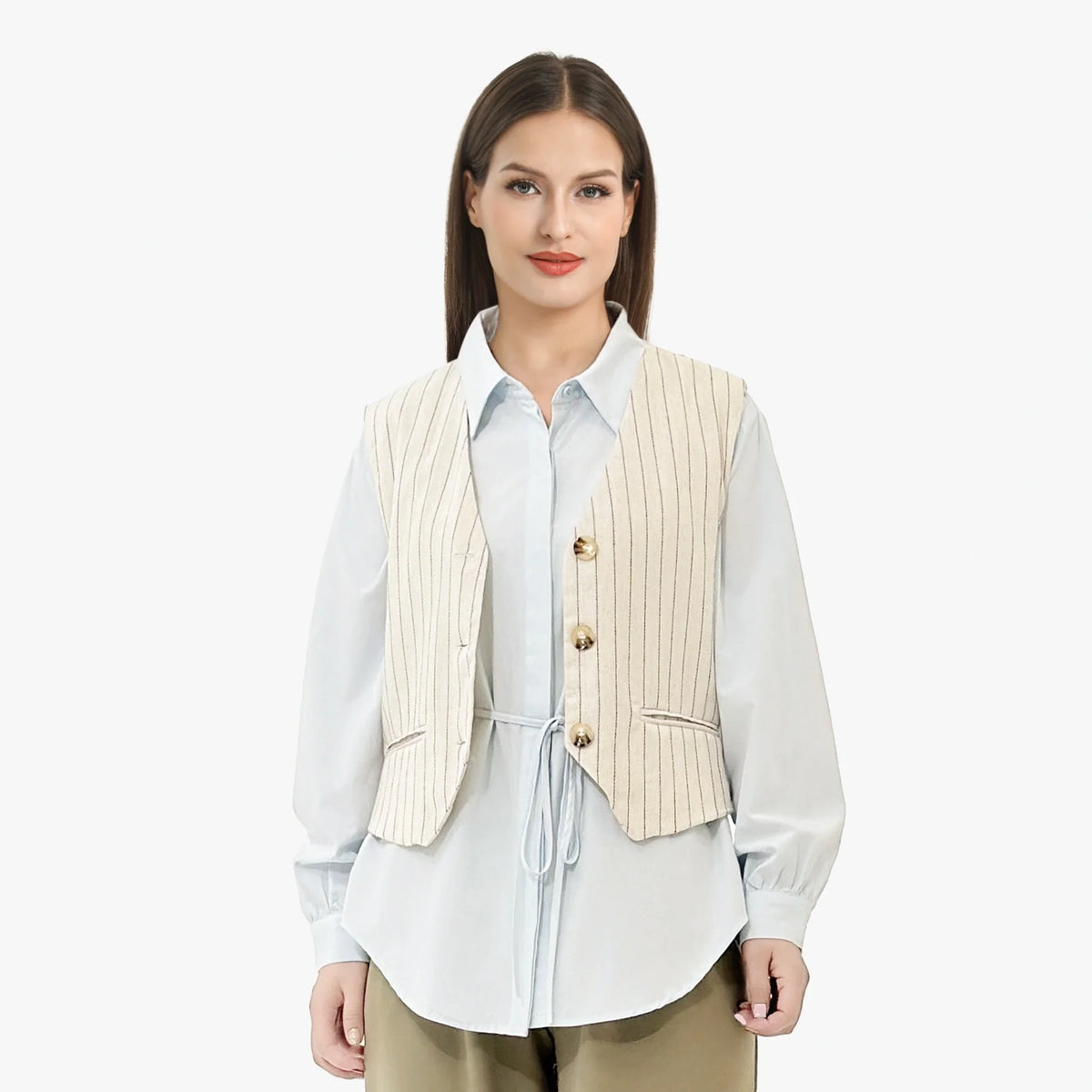 striped-waistcoat-for-women-6943017010 image