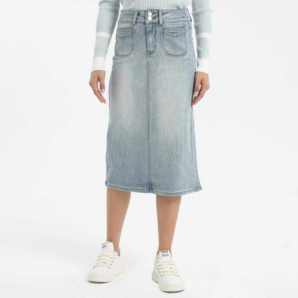 washed-jeans-skirt-for-women-6943017017 image