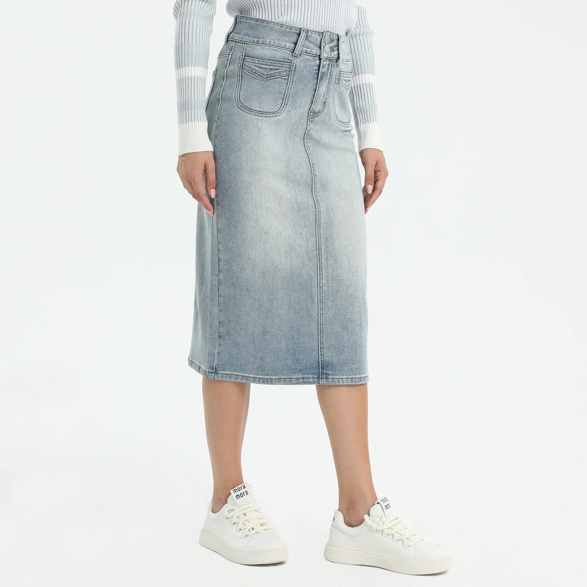 washed-jeans-skirt-for-women-6943017017 image