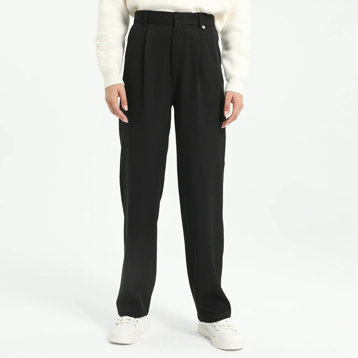 26 Black 26,103.5,69.5,- Plain Pants for Women Image