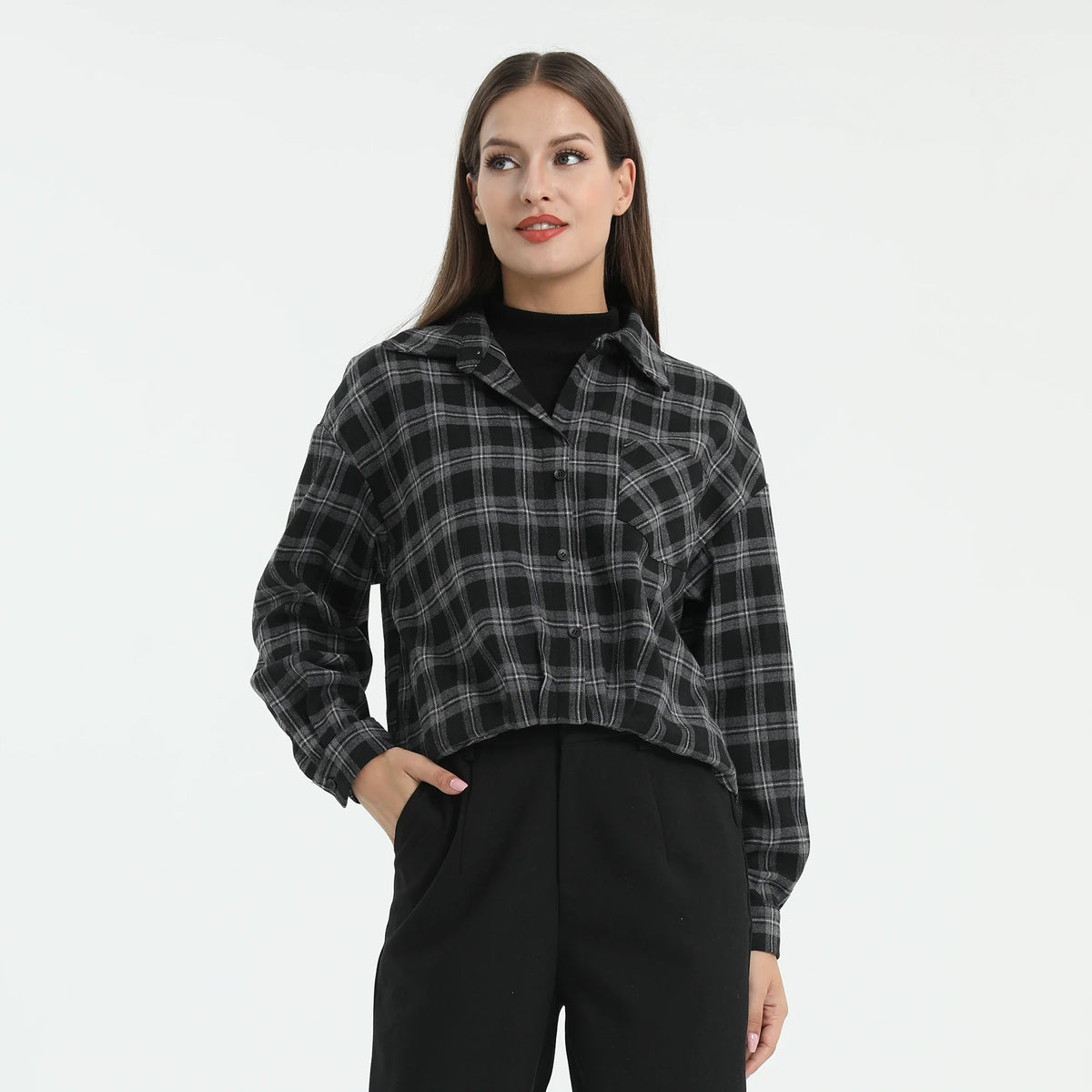 checked-blouse-for-women-6943017034 image