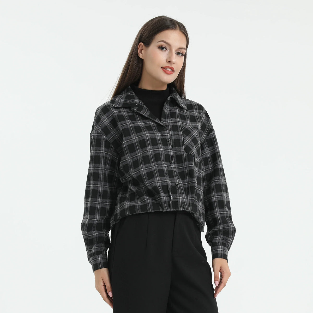 checked-blouse-for-women-6943017034 image