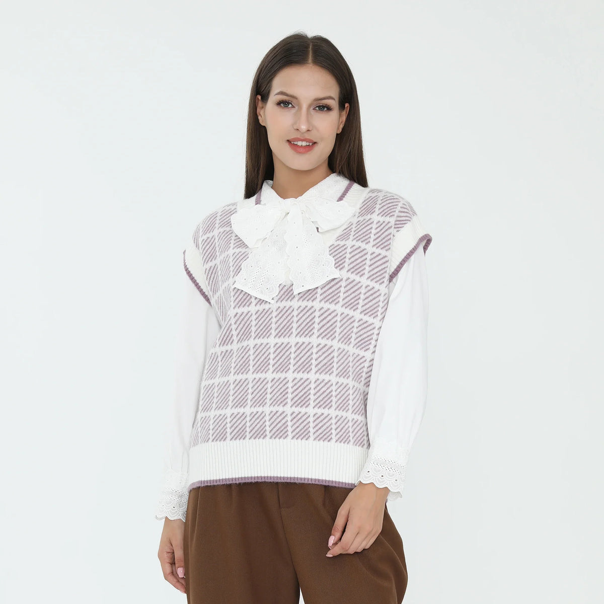 checked-waistcoat-for-women-6943017040 image