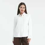 White Plain Shirt for Women Image