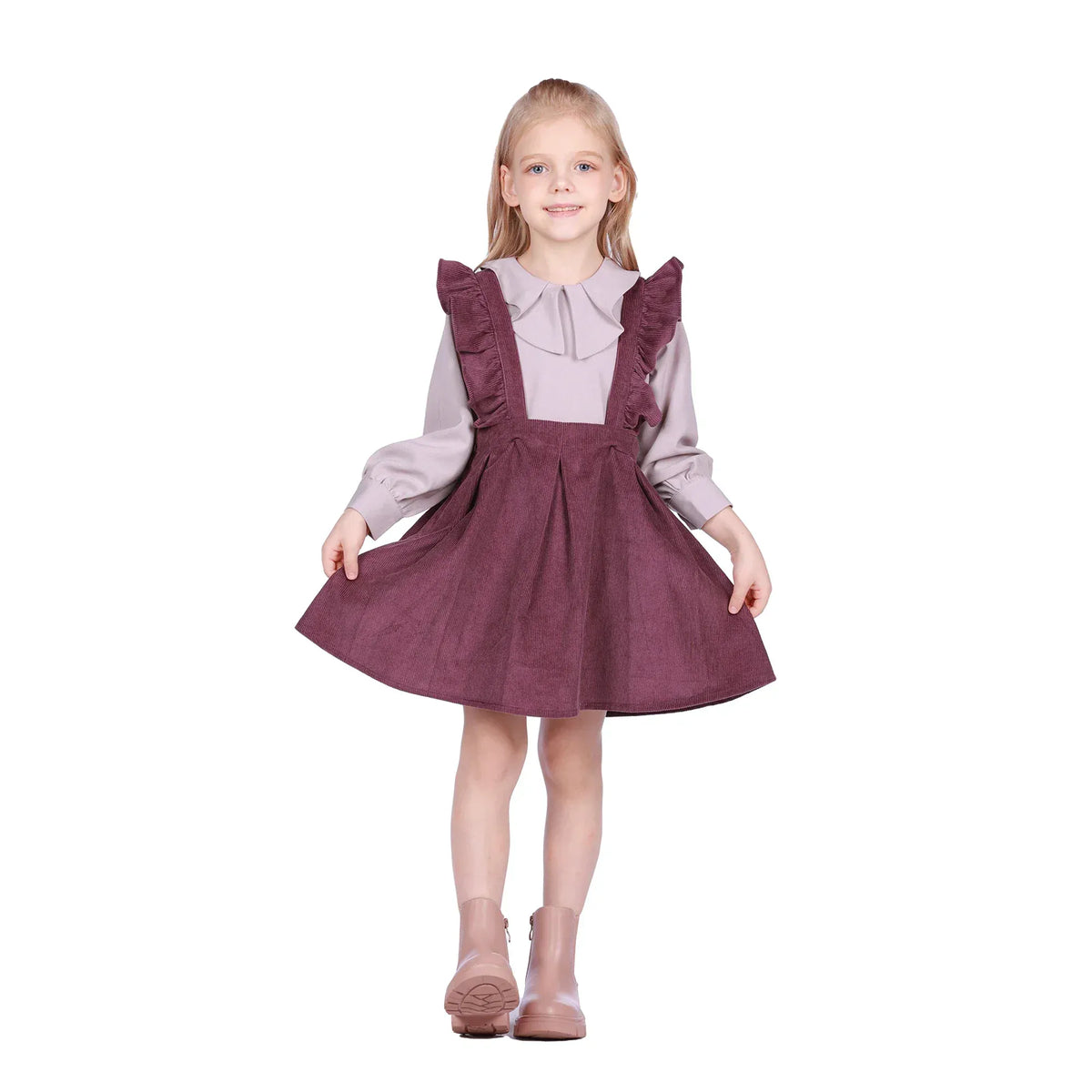 Plain Formal Dress for Girls Image