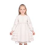 100 | 3Y Light Beige 100 | 3Y,56,58,34,54 Laced Formal Dress for Girls Image