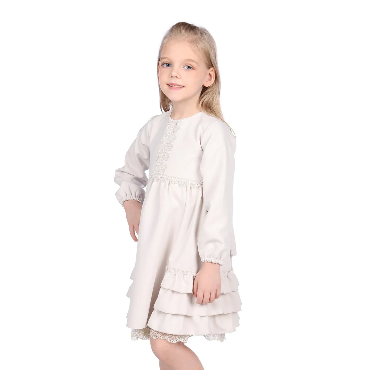 Laced Formal Dress for Girls Image