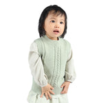 Jacquard Formal Waistcoat for Baby Girl Image