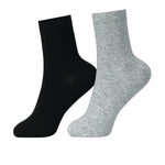 Free Black Plain,Solid Socks-2Pc for Men Image